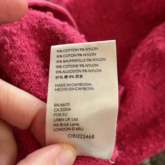 Free People Found My Friend Pullover Pink Fuzzy Soft Crewneck Sweatshirt Small - Picture 12 of 13